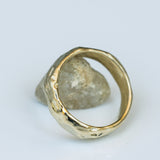 Raw Ring with Liquid-Like Texture