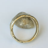Raw Ring with Liquid-Like Texture