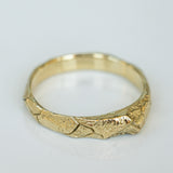 Cracked Earth Raw Gold Ring