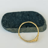 Cracked Earth Raw Gold Ring