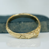 Cracked Earth Raw Gold Ring
