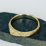 Cracked Earth Raw Gold Ring