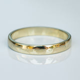 14K Gold Rectangular Wedding Band