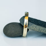 14K Gold Rectangular Wedding Band