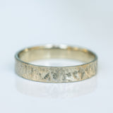 Gold Ring with Hammered Texture
