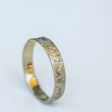 Gold Ring with Hammered Texture