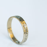 Gold Ring with Hammered Texture