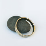 Gold Ring with Hammered Texture