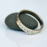 Gold Ring with Hammered Texture