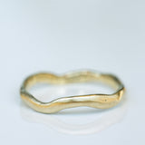 Raw Textured Zig-Zag Ring