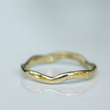 Raw Textured Zig-Zag Ring