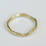 Raw Textured Zig-Zag Ring