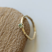 Load image into Gallery viewer, Vintage branch ring with sapphire
