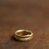 Raw & faceted wedding rings