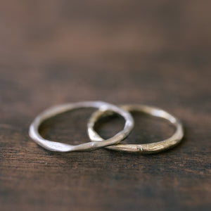 Raw gold ring