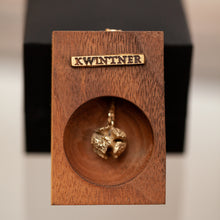 Load image into Gallery viewer, 14k organic cypress pendant 
