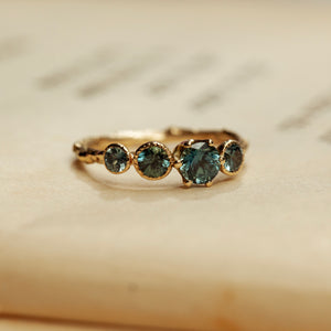 Sapphire party cluster ring