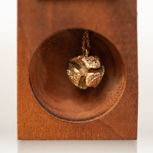 Load image into Gallery viewer, 14K organic cypress pendant

