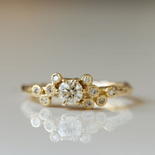 Load image into Gallery viewer, Bubbly diamonds branch ring
