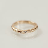 Faceted-raw ring