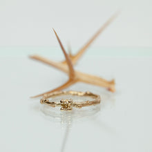 Load image into Gallery viewer, Dainty Light Champagne Branch ring
