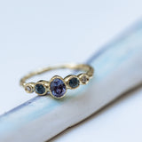Blue scale branch ring