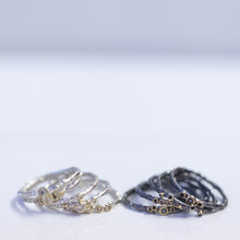 Load image into Gallery viewer, Mixed silver &amp; gold branch rings
