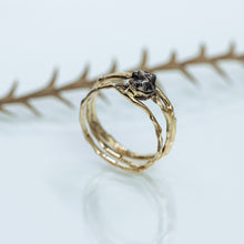 Load image into Gallery viewer, Meteorite Branches Solitaire engagement ring
