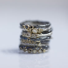 Load image into Gallery viewer, Mixed silver &amp; gold branch rings
