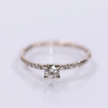 Load image into Gallery viewer, White gold&amp; white diamond branch ring
