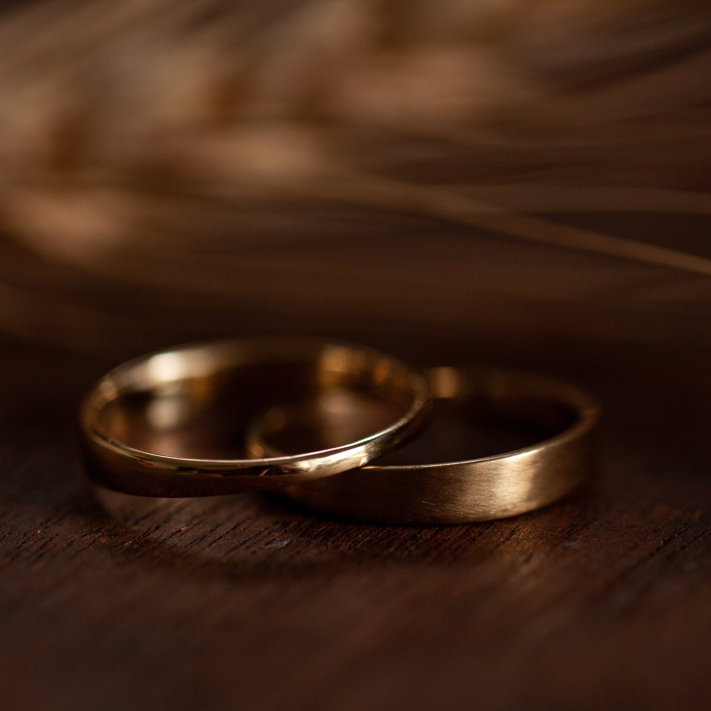 Yin & Yang wedding rings