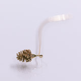 Tiny pinecone thread earring
