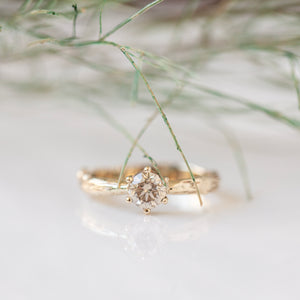Impressive Champagne diamond branch ring