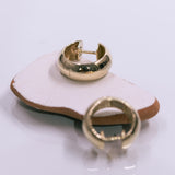 Chubby classy gold hoops