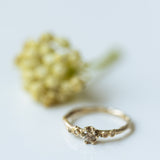 Symmetrical champagne diamonds branch ring