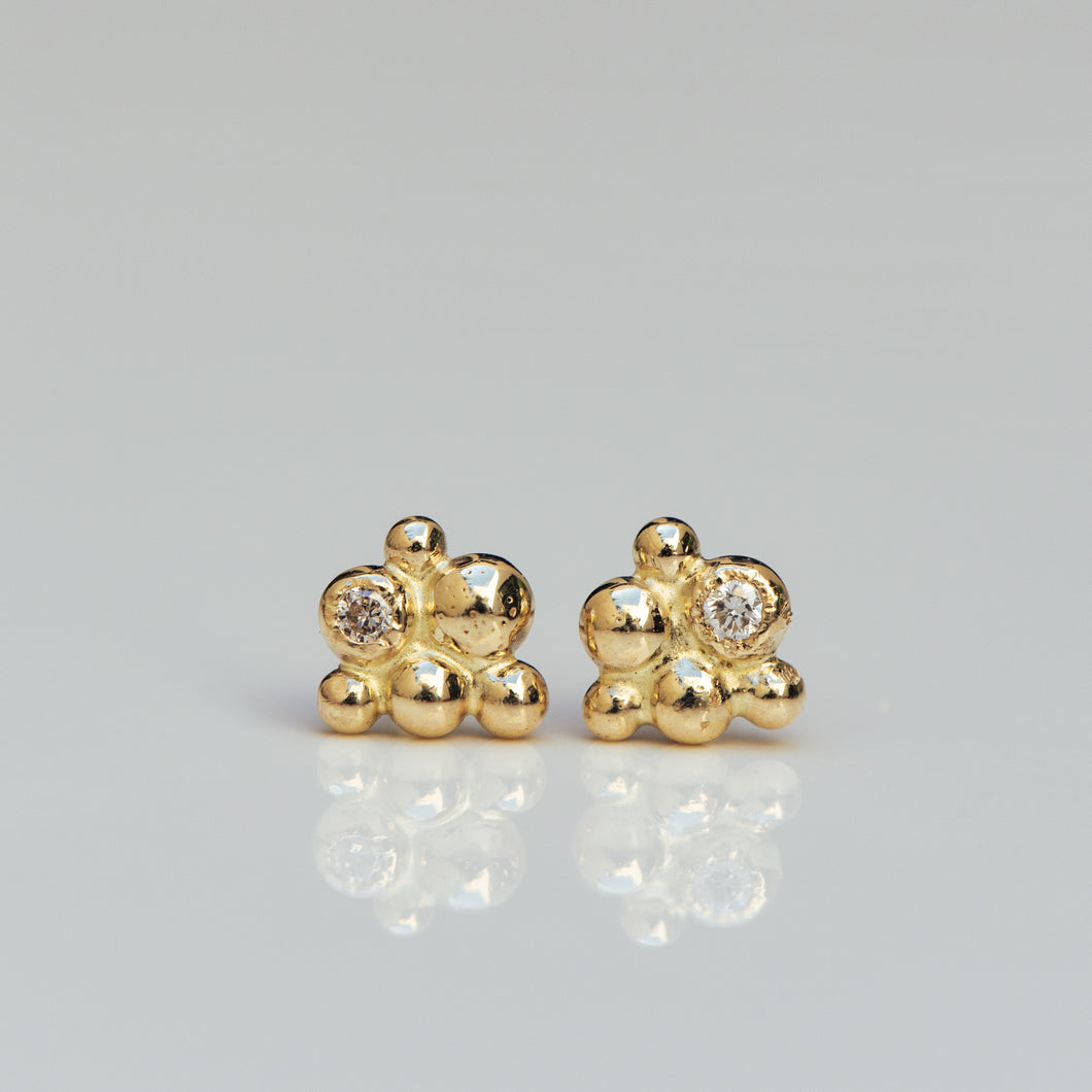 Bubbles cluster stud earrings B