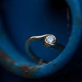 Classic twist solitaire ring