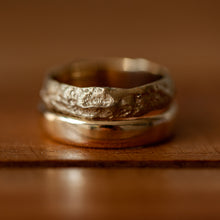 Load image into Gallery viewer, Sand &amp; chunky wedding bands
