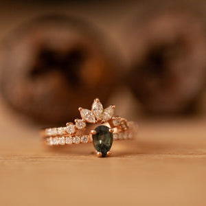 Party Sapphire Crown Ring