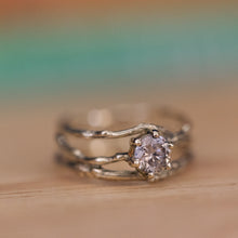 Load image into Gallery viewer, Cross branches Solitaire engagement ring
