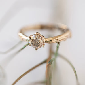 Impressive Champagne diamond branch ring
