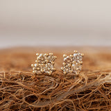 Cluster Stud diamond earrings