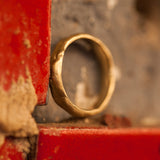 Soft & Thick raw gold ring
