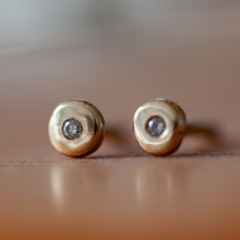 Load image into Gallery viewer, Diamond Dot stud earrings
