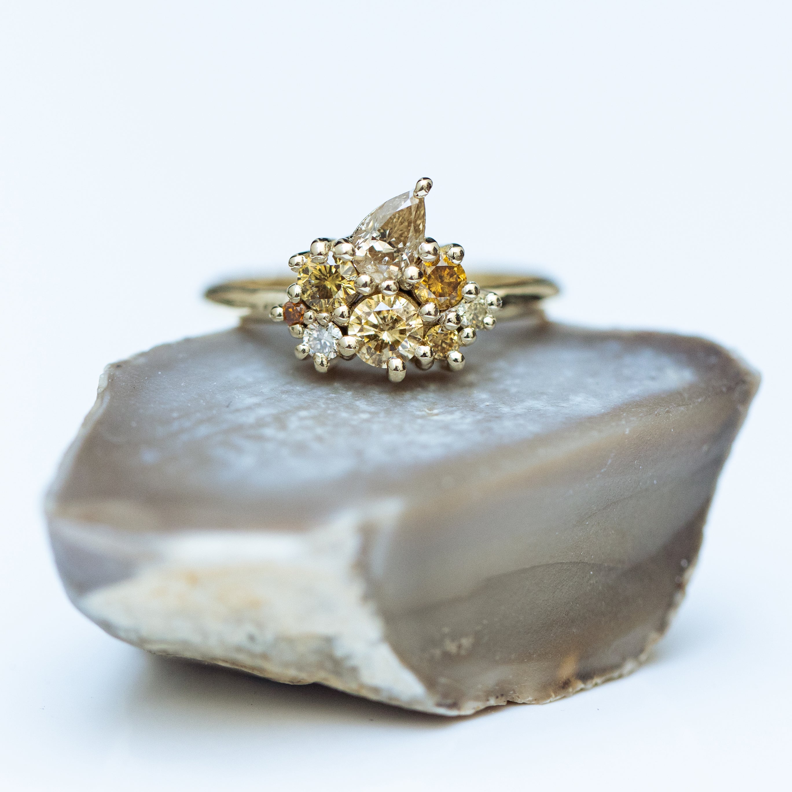 Fancy Diamonds Mixed Cluster Ring | Kwintner