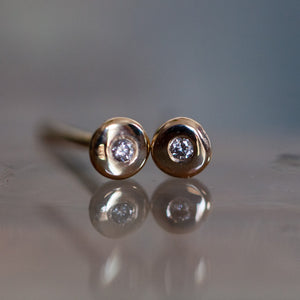 Diamond Dot stud earrings