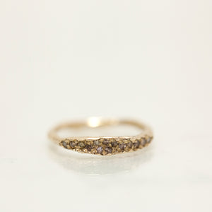 Thin raw concave ring