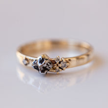 Load image into Gallery viewer, Square meterite cluster ring
