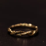 Twisted branches wedding ring