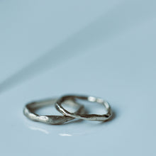Load image into Gallery viewer, Raw second skin wedding rings
